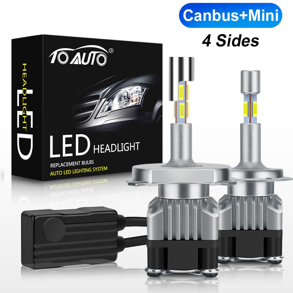 Canbus-̴ 4  LED H1 H4 H7 H11 HB4 9006 HB3 9005, ..